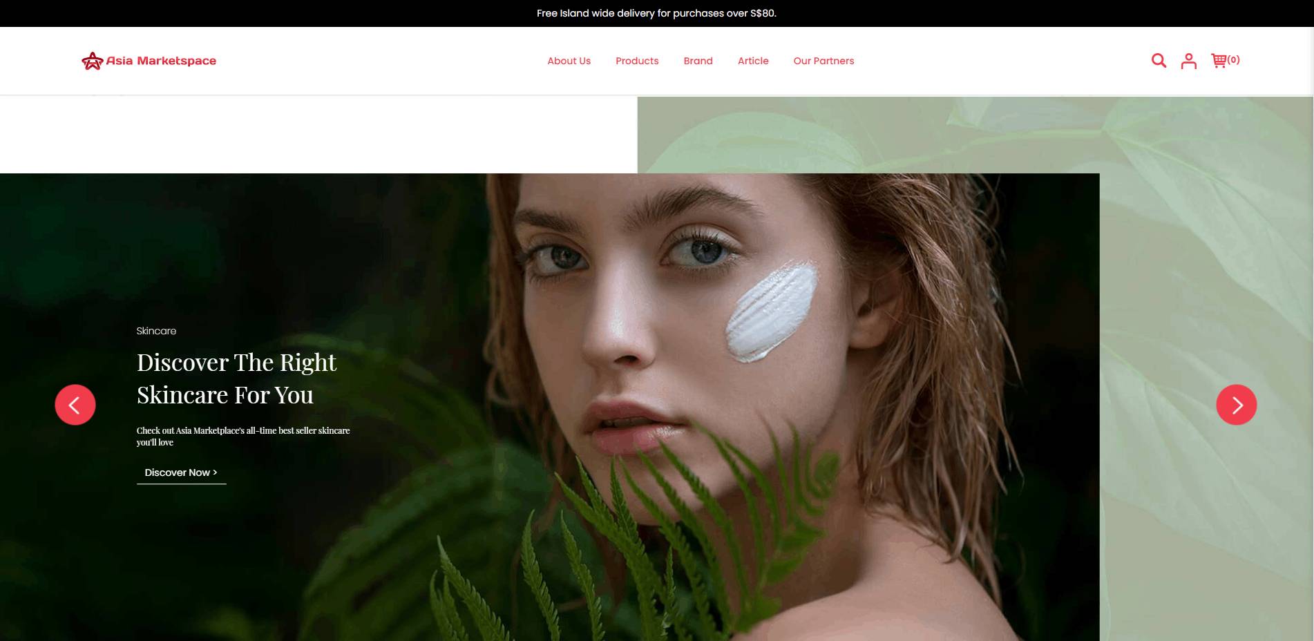 A bright pink sheet of paper used to wrap flowers curves in front of rich blue background