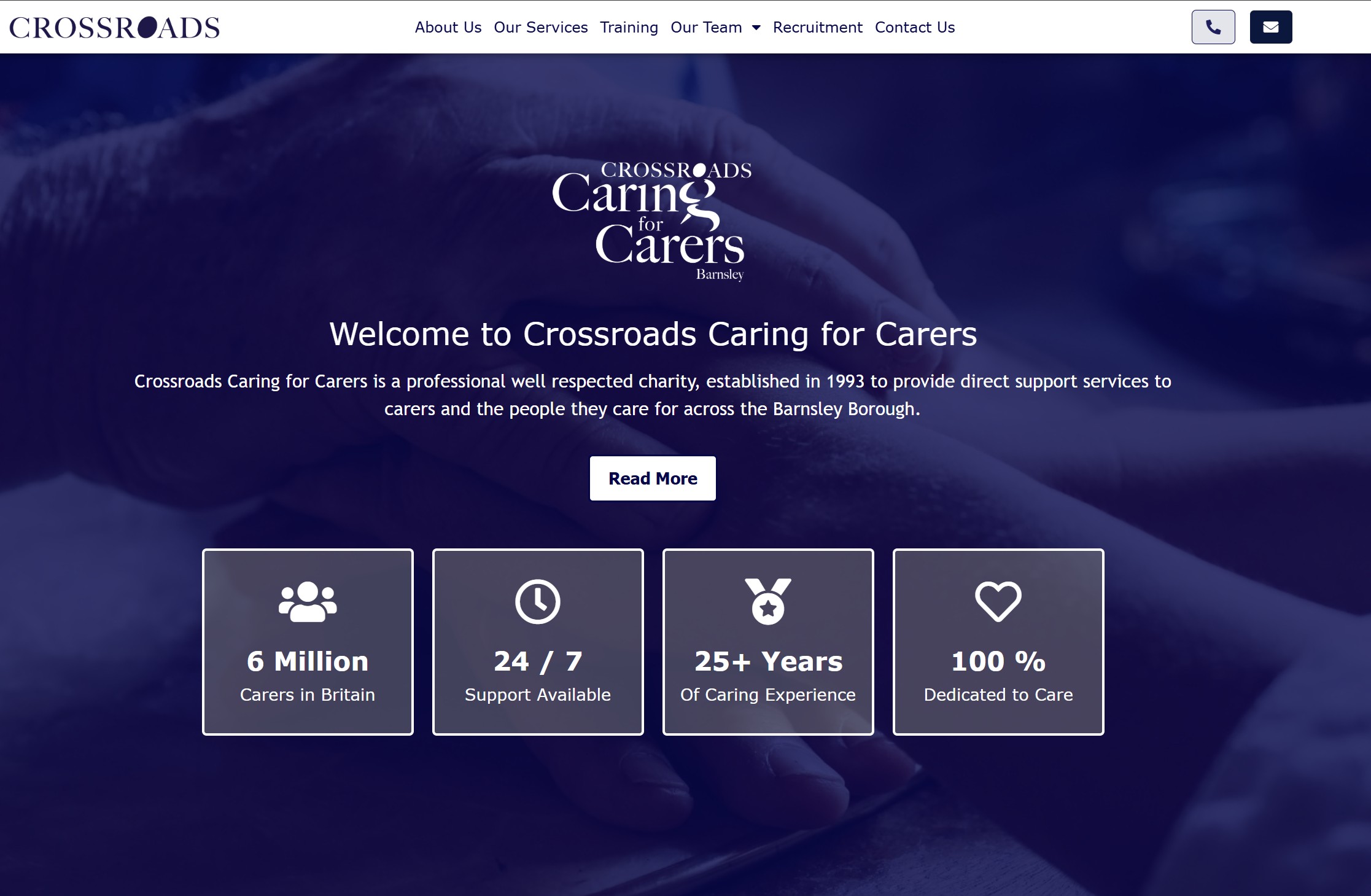 Welcome to Crossroads Caring for Carers Celebrating 25 years of Caring for Carers